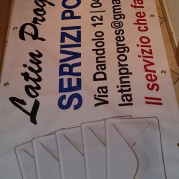 striscione pvc Latin progress